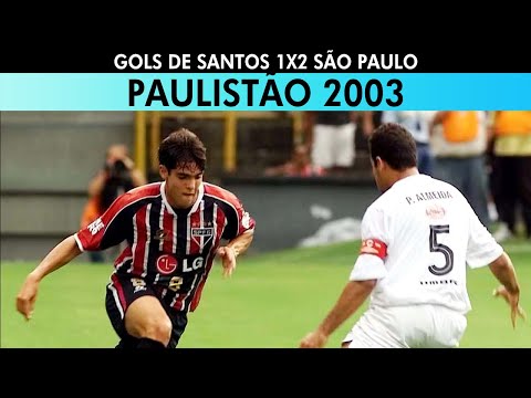 Gols: Santos 1x2 São Paulo - Paulistão 2003 (SBT)