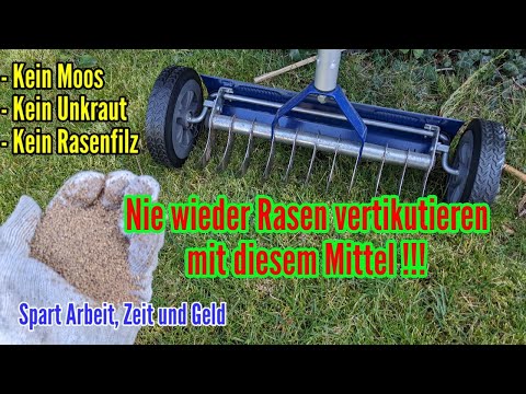 Nie mehr Vertikutieren trotzdem kein Moos und Unkraut im Rasen Ich habe etwas Erfunden
