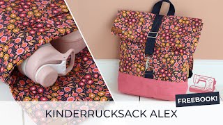 KINDERRUCKSACK nähen ♥ Freebook ALEX