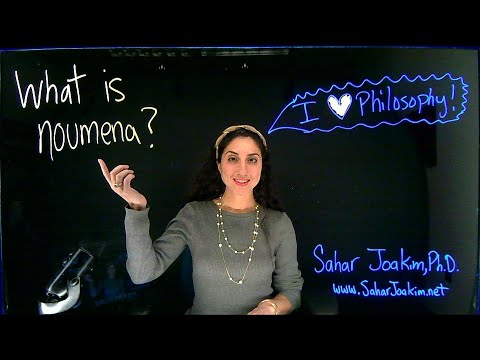 Dr. Sahar Joakim, What is Noumena (vs phenomena)?