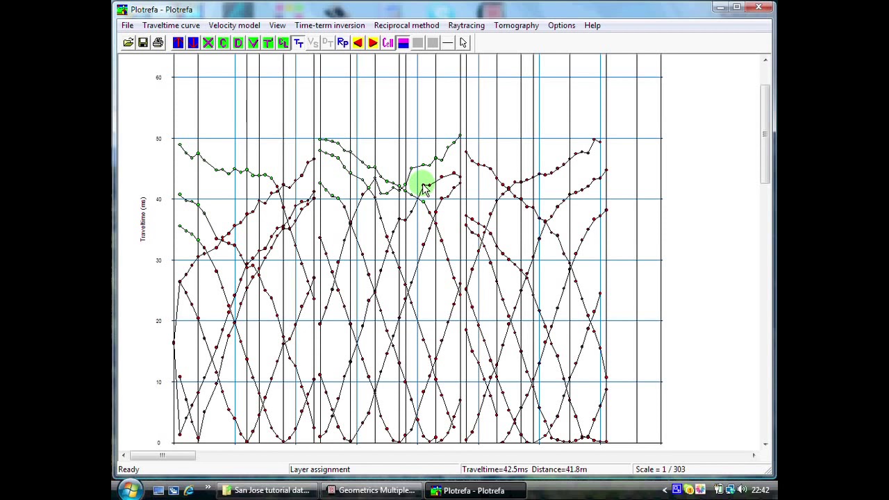 Seismic Refraction Training 2-2 | Data Processing - Plotrefa