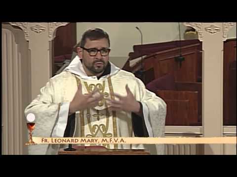 EWTN Daily Catholic Mass - 2014-1-28 - Fr. Leonard Mary MFVA - St. Thomas Aquinas