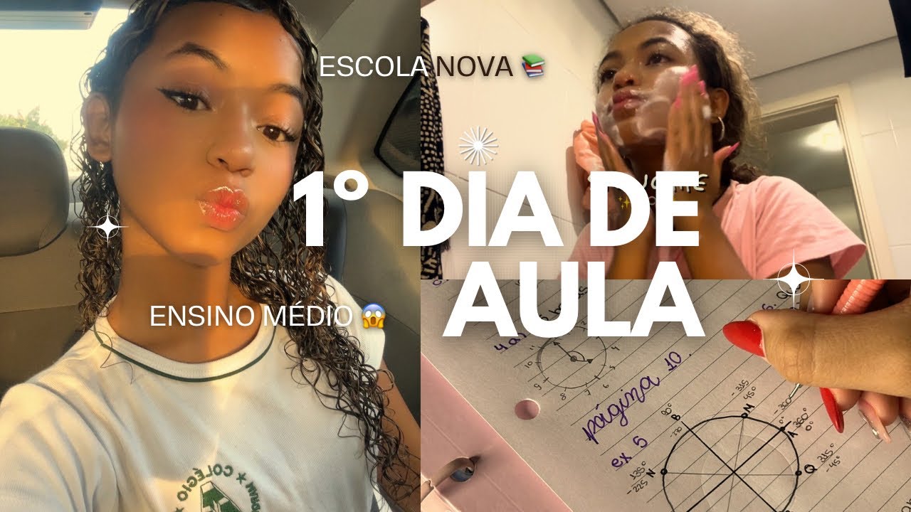 MEU PRIMEIRO DIA DE AULA NO SEGUNDO ANO EM 2025📚 (ensino médio) | VLOG | Bia Amaral
