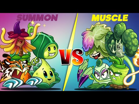 Plants Vs Zombies 2 Team Summon Vs Muscle-That Team Plant Will Win?