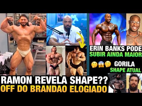 RAMON APARECE GIGANTE FAZENDO UM DUPLO BÍCEPS (ATUAL ??) + BANKS, BRANDÃO E GORILA