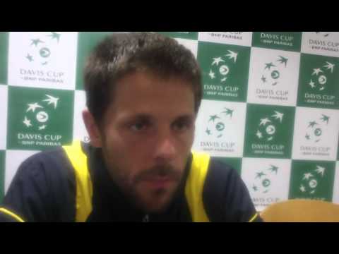 Andreas Vinciguerra Davis Cup Play Off fredagen