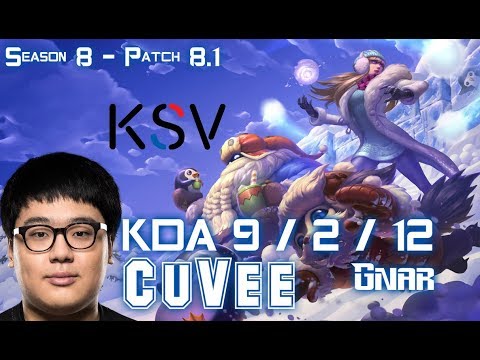 KSV CuVee GNAR vs FIORA Top - Patch 8.1 KR Ranked