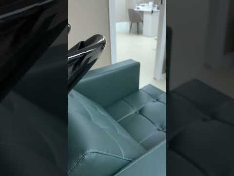 фото парикмахерская мойка комо честер с глубокой раковиной 0356 белой или черной 0