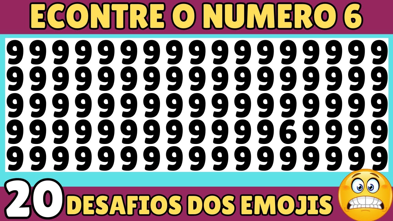 ✅ENCONTRE O NUMERO A LETRA E O EMOJI DIFERENTE | Somente 5,80% Acerta Todos🙊\Desafio dos Emojis #4