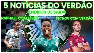 5 NOTCIAS DO PALMEIRAS  QUE BOMBARAM HOJE : VEIGA MACHUCADOENDRICK DE SADA CHAPU NO RIVER PLATE