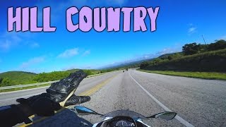 Group ride through Texas Hill Country