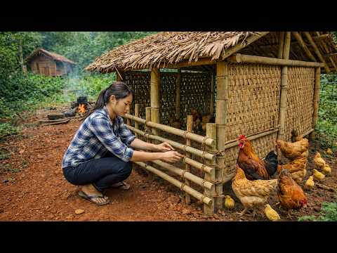 Poor Girl’s New Life: Finishing Her House, Building a Chicken Coop & Buying Chicks