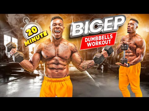 Entraînement biceps avec haltères de 20 minutes en 2024