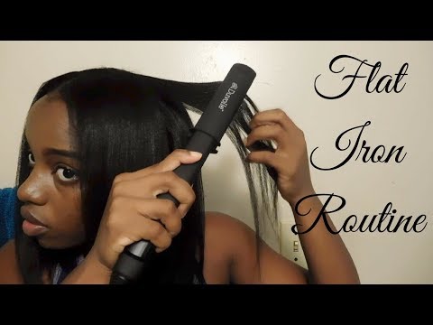 How To Safely Flat Iron Relaxed Hair