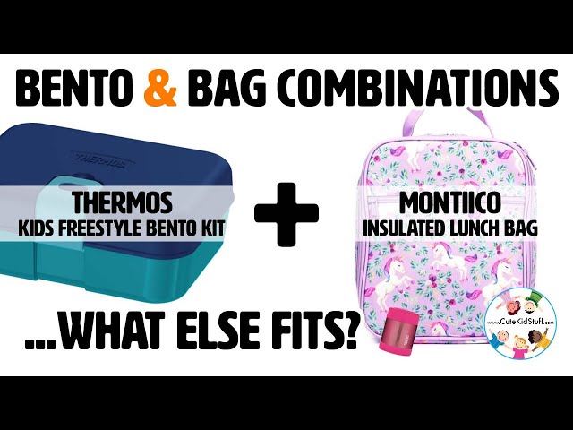 Vídeo relacionado con Get Trend One Piece Bolsa Termica Infantil Set, 3 Piezas Lunch Bag Aislante 5L, Botella Agua 640ml y Bento Box 2L con Compartimentos, Sin BPA para Escuela Picnic, Fiambrera Infantil (Multi One Piece)