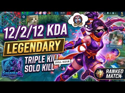 HANABI GOD MODE! 🏹 12/2/12 Ranked Domination (Triple Kill & Solo Kills)