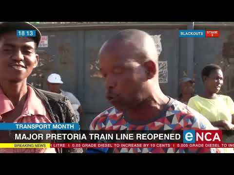 Transport Month Major Pretoria train line reopened