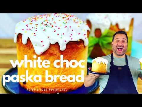 Easy Paska Easter Bread with White Chocolate (Паска)!