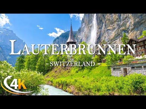 Lauterbrunnen 4K UHD - Enchanting Scenic Relaxation Film With Calming Music - 4K Video Ultra HD