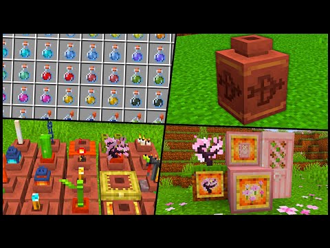 Update Texture DECORATED POT, POTION COLOR Minecraft 1.19.4 Pre Release 2 & 3!