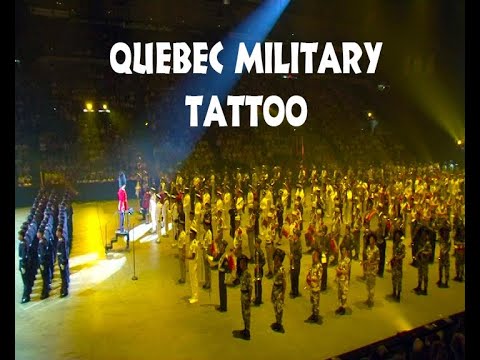 Spectacular parade of drums and massed drums of military bands