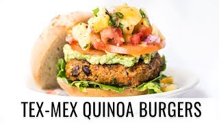 TEX-MEX QUINOA VEGGIE BURGERS | Collab with Sweet Potato Soul