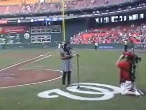 Sheena Alexis- Washington Nationals- National Anthem Performance