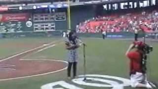 Sheena Alexis- Washington Nationals- National Anthem Performance