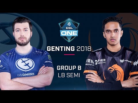 Dota 2 - Evil Geniuses vs. TNC - Game 1 - Group B LB Semi - ESL One Genting 2018