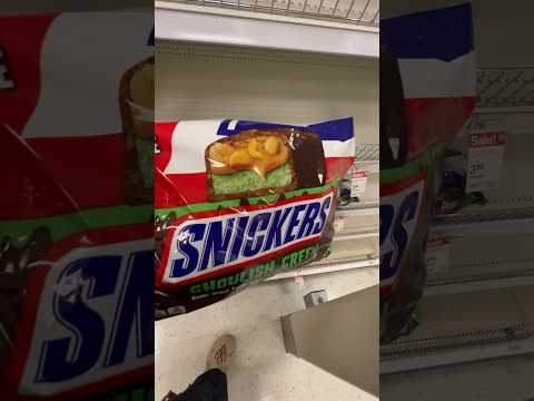 Green snickers!? #candy #tasty #snacks