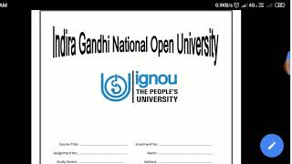 How to make IGNOU ASSIGNMENT FRONT PAGE, download front page from this video link directly