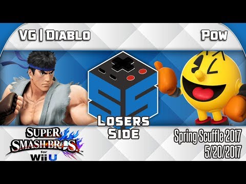 Spring Scuffle 2017: VG | Diablo (Ryu) vs. Pow (Pacman) - SSB4 Singles Losers Side