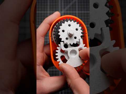3D printed wind up clockwork gears