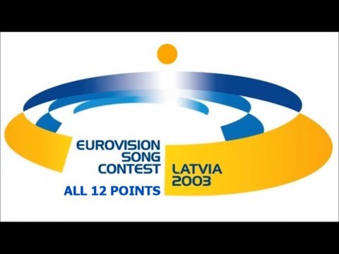 Eurovision 2003 All 12 Points (With Slovenia)