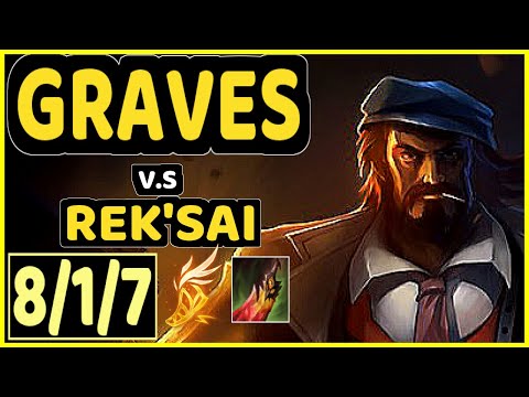 DAT (KITZUO) (GRAVES) vs REK'SAI - 8/1/7 KDA JUNGLE CHALLENGER GAMEPLAY - NA