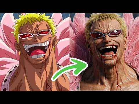 One Piece: Anime vs. Real Life AI Comparison (Full Cast!)#OnePiece #Anime #LiveAction