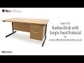 Karbon K1 Rectangular Desk with Single Fixed Pedestal Assembly Guide