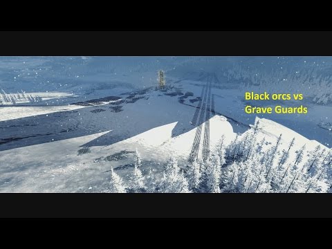 Total War  WARHAMMER massive infantry battle 6k Black Orcs vs 9k Grave Guards