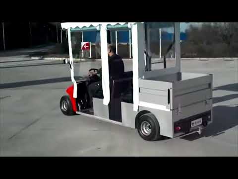4 Kişilik Golf Arabası Yük Taşıma Kasalı / 4 Person Golf Cart with Cargo Cart