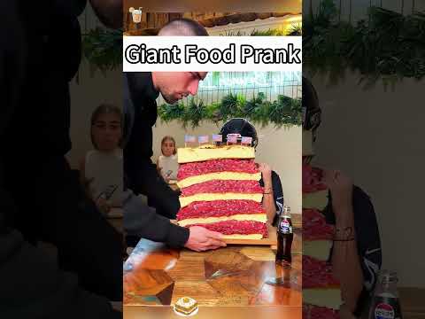 Giant food prank #funny #funnyvideo #food #prank #prankvideo