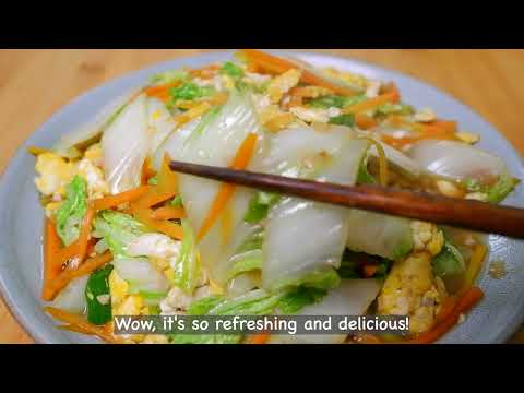 Try this napa cabbage recipe :: rich in taste, nutrition and tender-crisp :: Delicious food