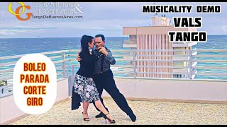 Musicalidad Demo #Vals #Tango #Boleo Parada Giro Corte by Georgina Vargas & Oscar Mandagaran