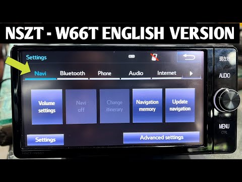 How to Change the Japanese Language , NSZT - W66T DVD English VERSION.