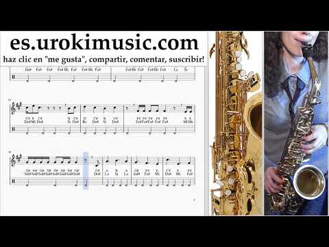 Tutorial de Saxofon (tenor) LSD - Thunderclouds ft. Sia, Diplo, Labrinth Clases Notas um-i927