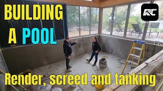 Building a pool. Rendering and tanking for a perfect job
