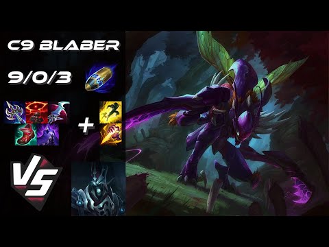 Cloud9 Blaber JUNGLE Kha'Zix vs Karthus - NA Challenger Patch 14.8