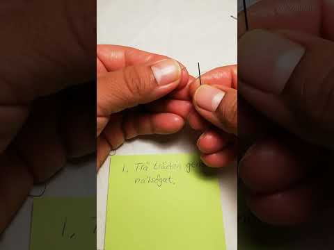 Trä tråden genom nålsögat