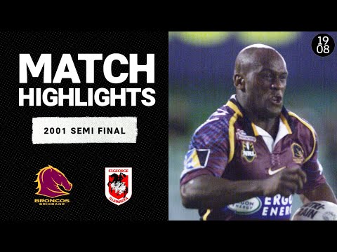 Point-Scoring Frenzy | Broncos v Dragons | 2001 Semi Final | Classic Match Highlights | NRL