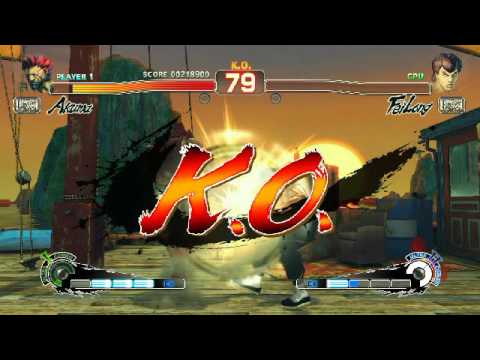 Ultra Street Fighter IV battle: Akuma vs Fei Long