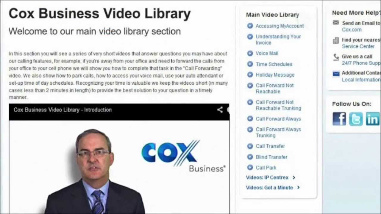 Ken Kraft: VP, Cox Business Marketing - Introduces the Cox Business Video Library